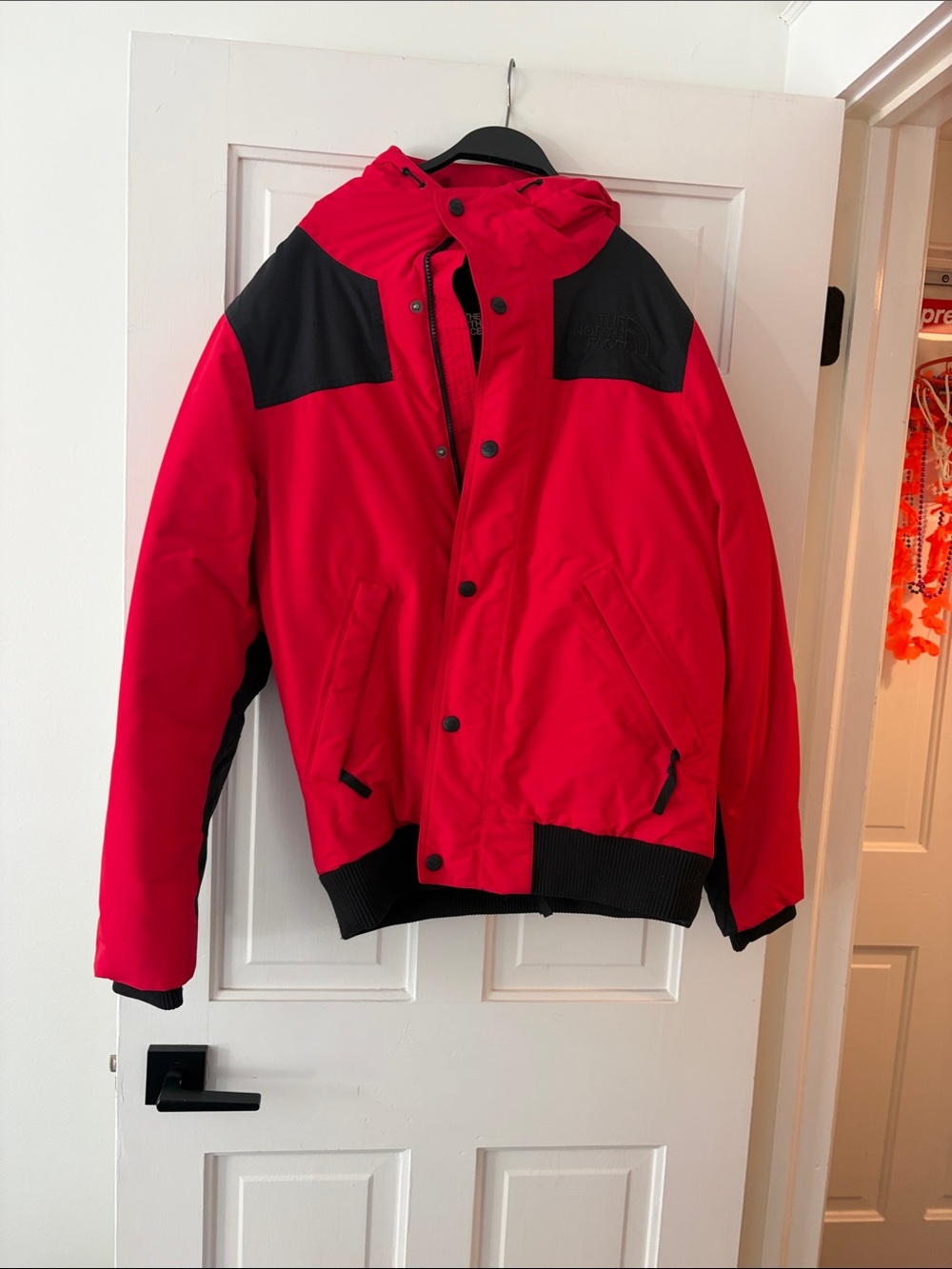 Men's north face Red Hooded Winter Jacket